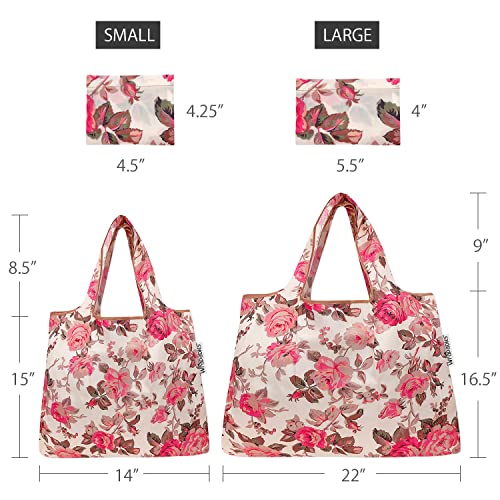 Image of allydrew Large Foldable Tote Nylon Reusable Grocery Bag