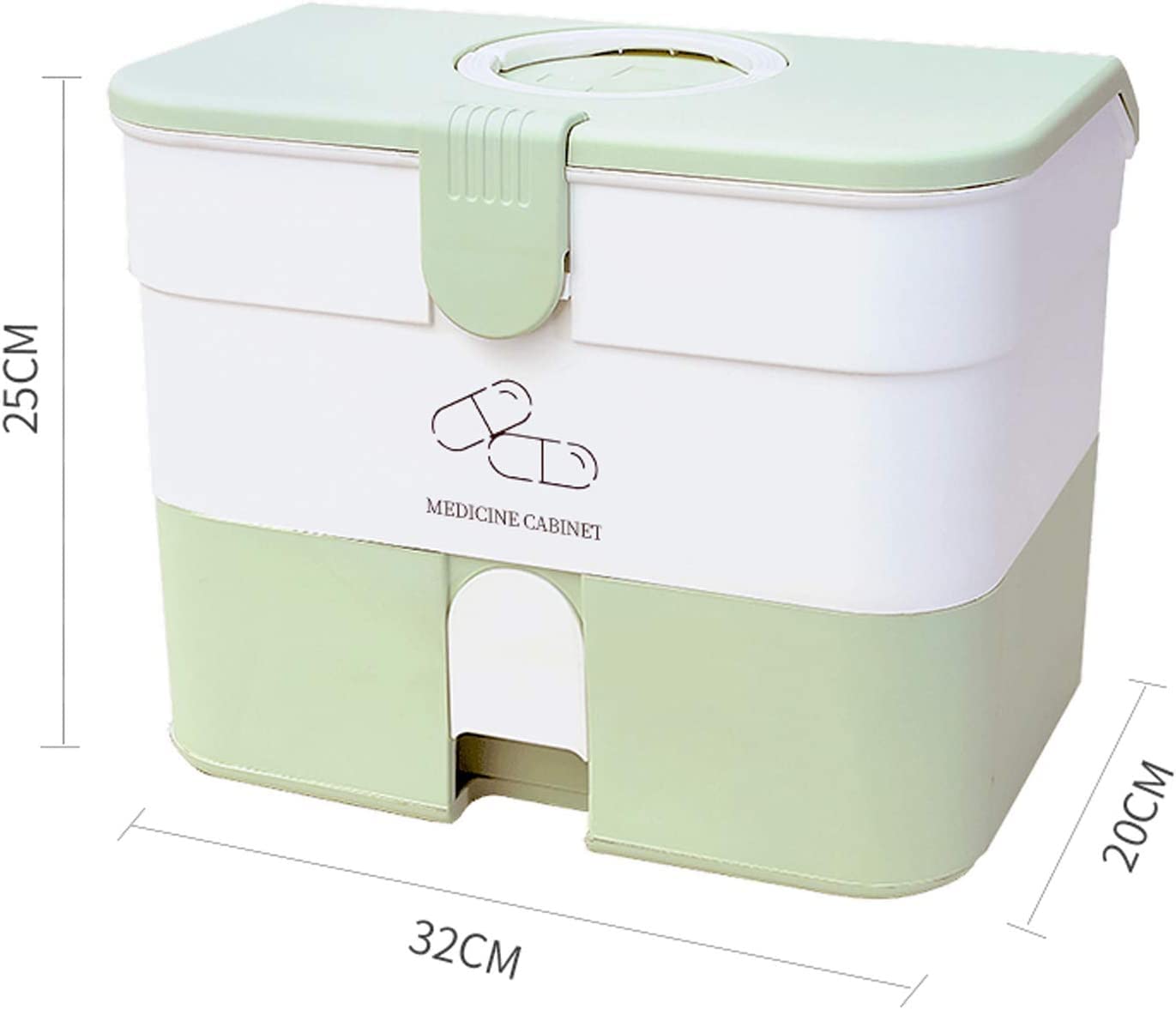 Familien-Medizinbox, Erste-Hilfe-Medizin-Aufbewahrungsbox, Medikamentenbox, Erste-Hilfe-Box, tragbare Pillen-Medikamenten-Aufbewahrungsbox, Familien-Medizin-Aufbewahrungsbox, mehrere Schichten, tragba