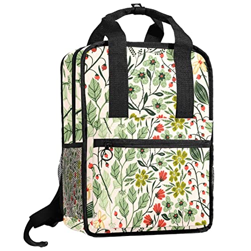 Sac à dos pour garçons motif floral avec bretelles réglables taille unique