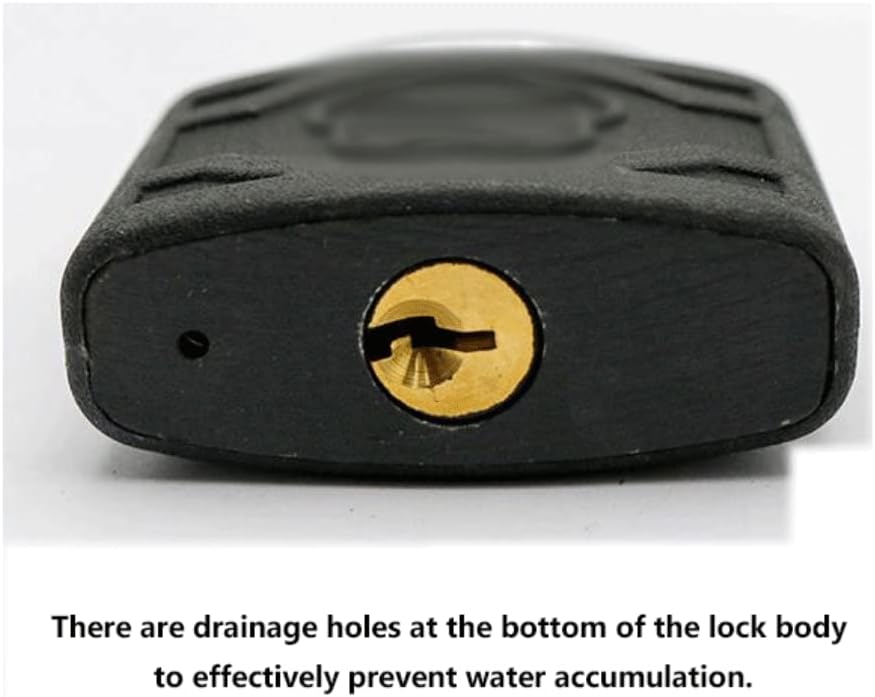 Padlocks for Outdoor Padlock with 3 Keys Durable Keys Lock Stainless Steel Lock Beam Suit for Door Warehouse and Container Keylock