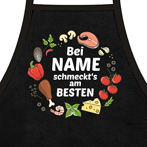 Kochschürze ACHTUNG Wunschname kocht - personalisiertes Geschenk als Grillschürze oder Küchen Schürze Cover