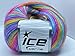 Ice Yarns Picasso Rainbow: Blue, Purple, Green, Yellow, Orange, Pink Fuzzy with Subtle Sheen Yarn, Polyester, Acrylic Blend 50 Gram 125 Yards