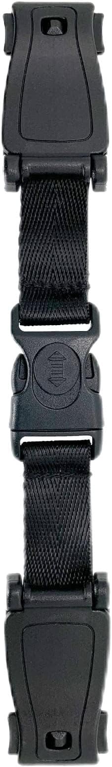 Khazna Universal Child Chest Harness Clip, Car Seat Safety Belt Clip Buckle, Anti-Slip Baby Chest Clip Guard Compatible with Seats, Strollers, Schoolbags, for 1.5-inch Width Harness (black)