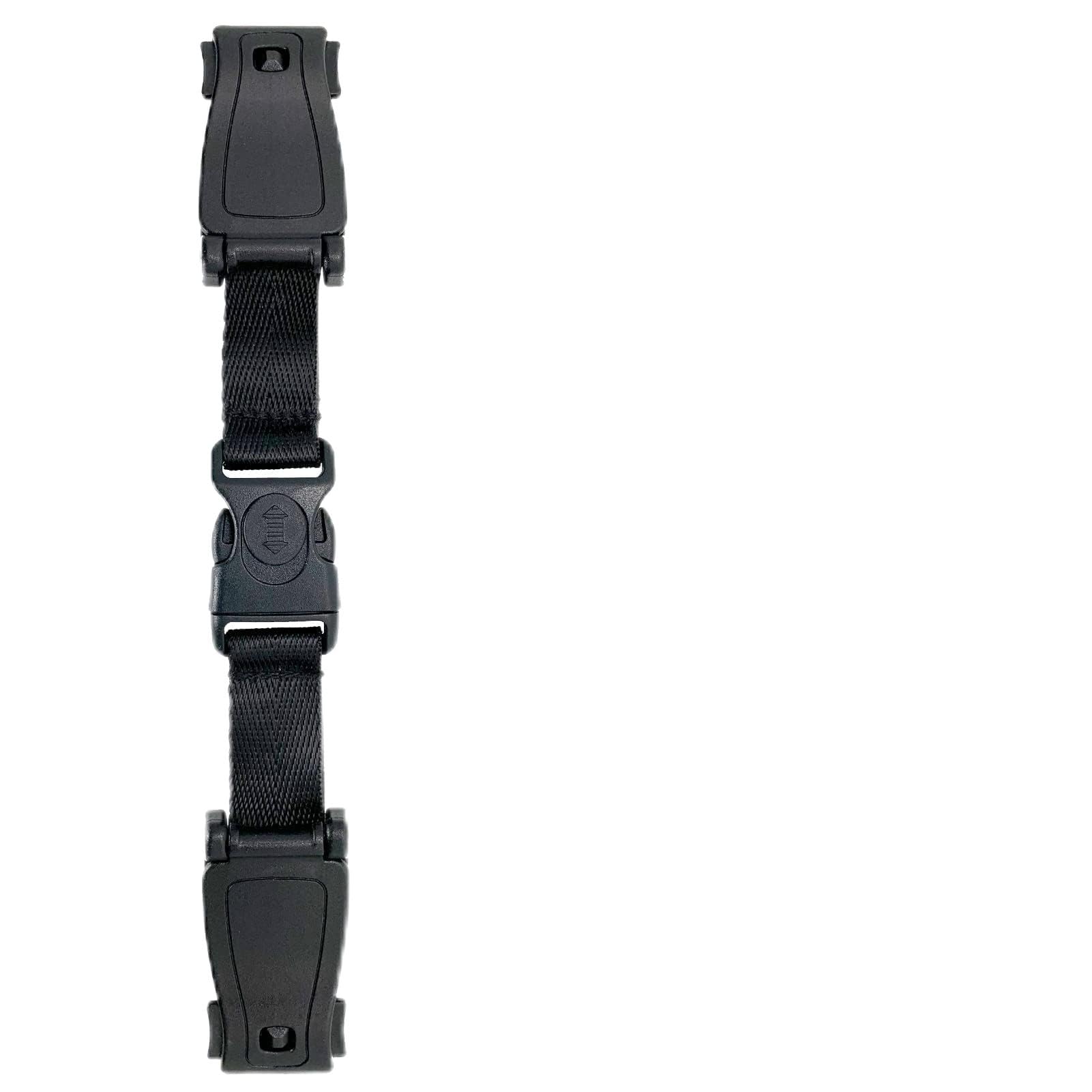 Khazna Universal Child Chest Harness Clip, Car Seat Safety Belt Clip Buckle, Anti-Slip Baby Chest Clip Guard Compatible with Seats, Strollers, Schoolbags, for 1.5-inch Width Harness (black)