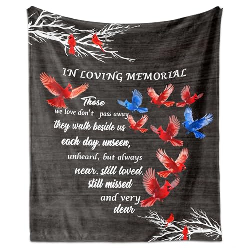 Paoeyty Bereavement Gift Ideas, Sympathy Gifts for Loss of Loved One, in Memory Blankets for Loss Loved Ones 60" X 50", Memorial Gifts for Loss of Mom, Dad, Son, Daughter