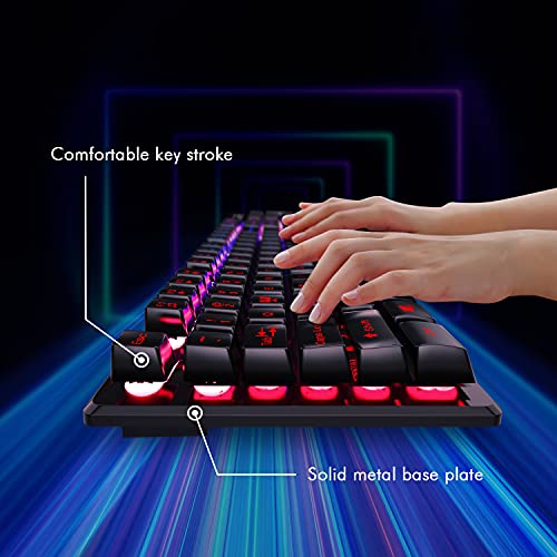 Dbpower Gaming Office 2-In-1 Keyboard With 3-Color Led Backlighting, Ergonomic Waterproof Mechanical Feel Full-Size 104-Key Gaming Keyboard, Office Equipment For Pc Laptops Computer #TOP3