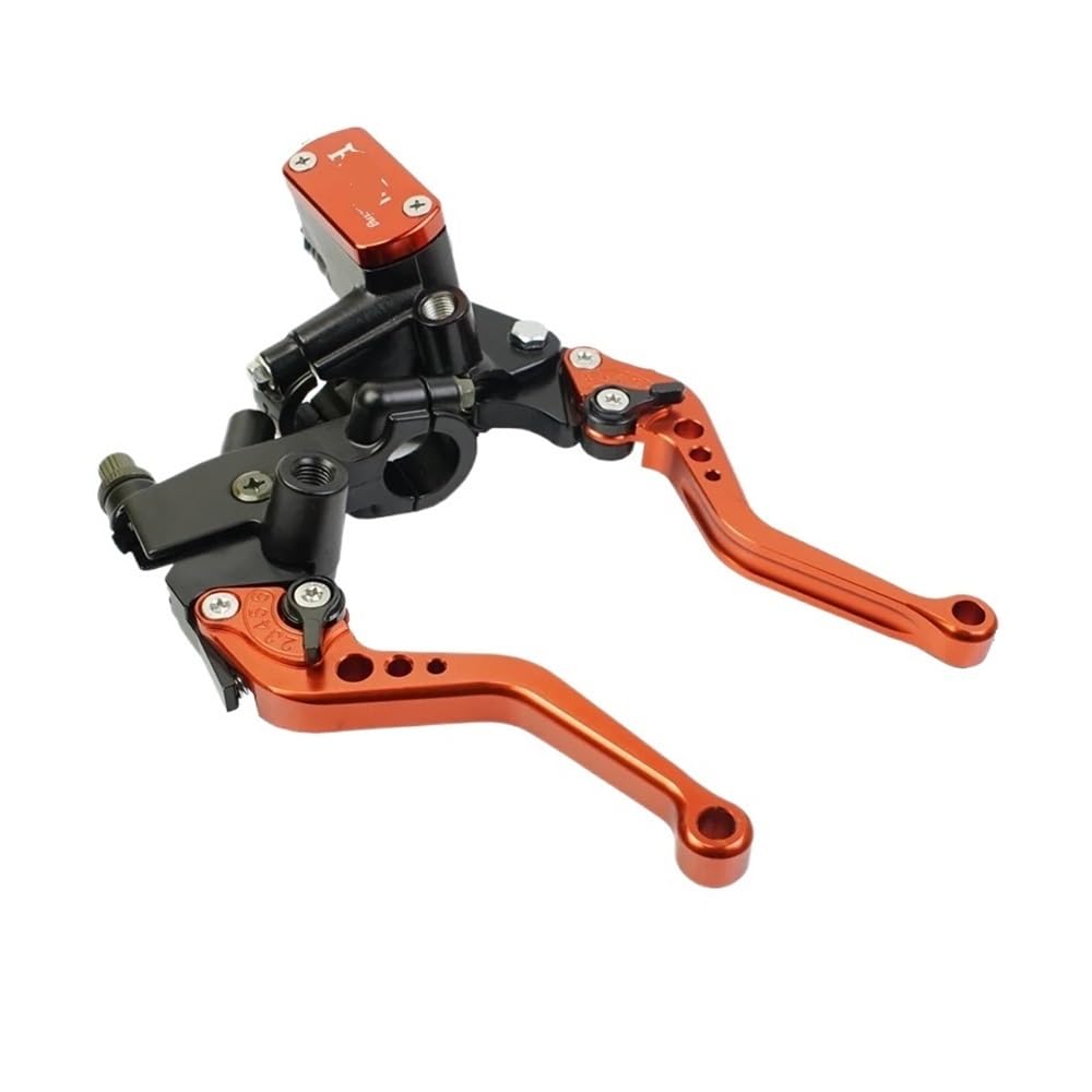 Dagmara Orange Shorter Drum Brake Cable Clutch Line Master Cylinder Lever Set Universal For For 22Mm Motorbike Accessories