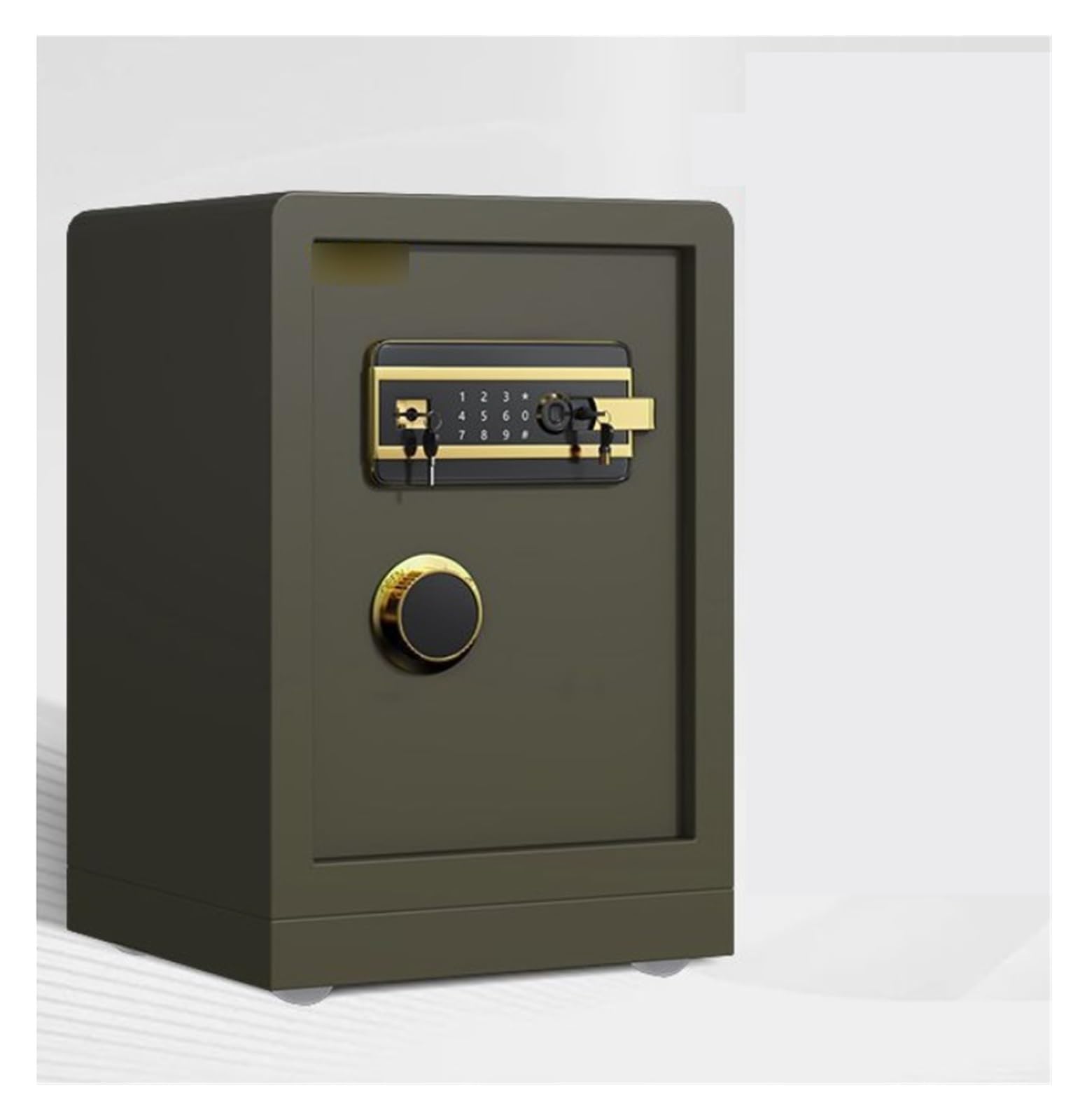 Coffres-forts ignifuges à grande empreinte digitale, avec clavier à écran tactile, système à double clé, idéal for le bureau Coffres-forts(Groen)