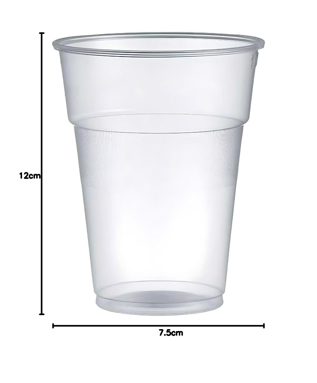 marketcaffe 1000 Bicchieri in Plastica Kristal da 400 ml - Set di 1000, Resistenti e Riutilizzabili, Trasparenti e Eleganti, Ideali per Birra, Feste, Eventi e Uso Quotidiano