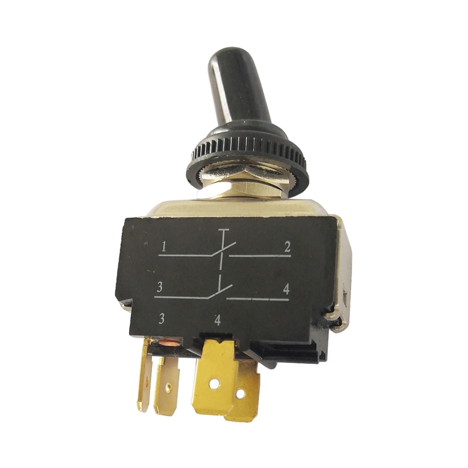 Emergency Stop Switch HY29E Toggle Switch with Silicone Protection Cover ON-Off DPST 2HP 20/15A 125V/250V 4 Terminals