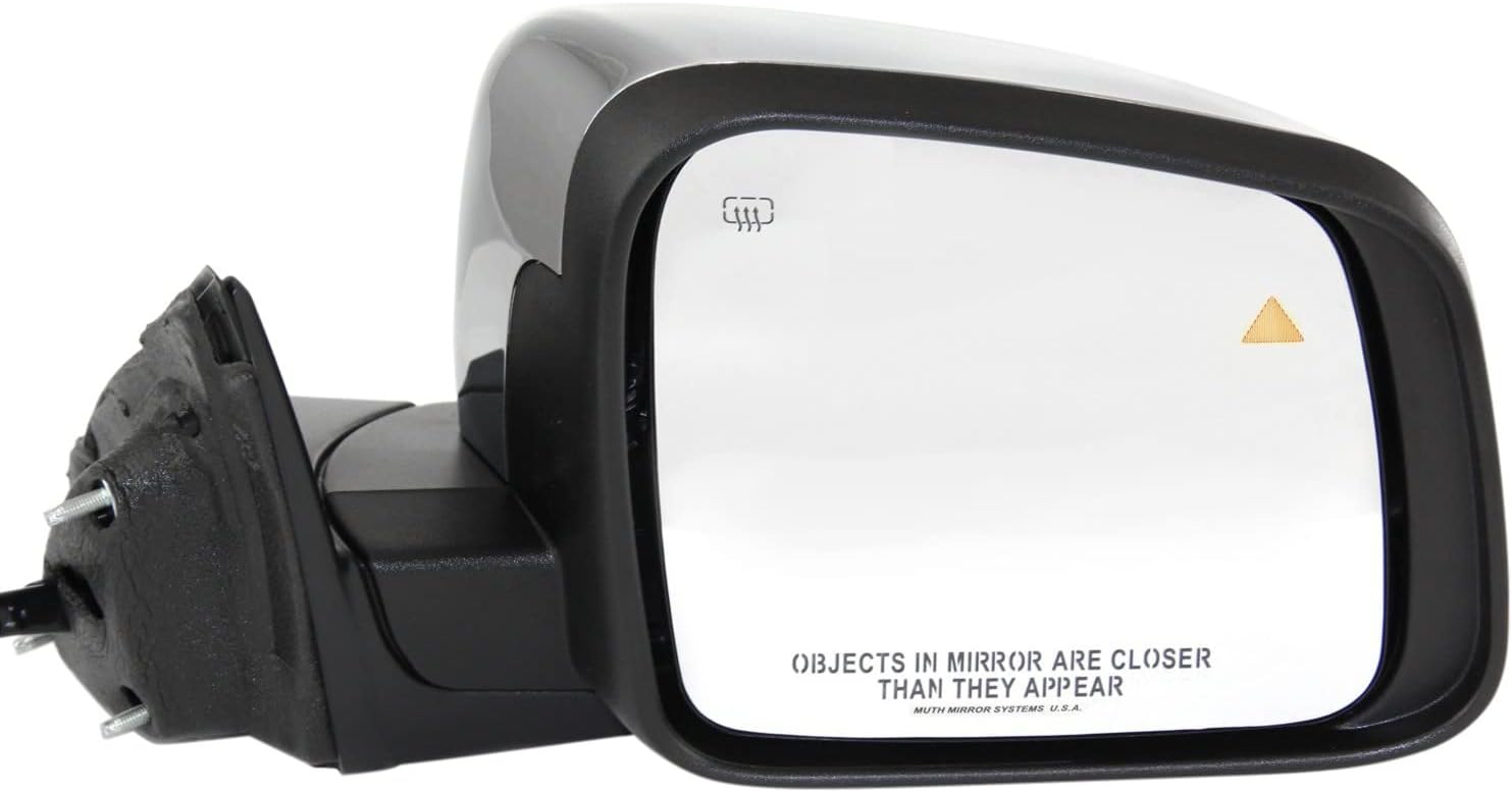 Garage-Pro Passenger Side Power Heated Mirror for Jeep Grand Cherokee 2011-2021, Passenger Side Mirror, Jeep Mirrors, Manual Fold With Signal Light, Blind Spot Monitor & Memory, Without Auto-Dimming