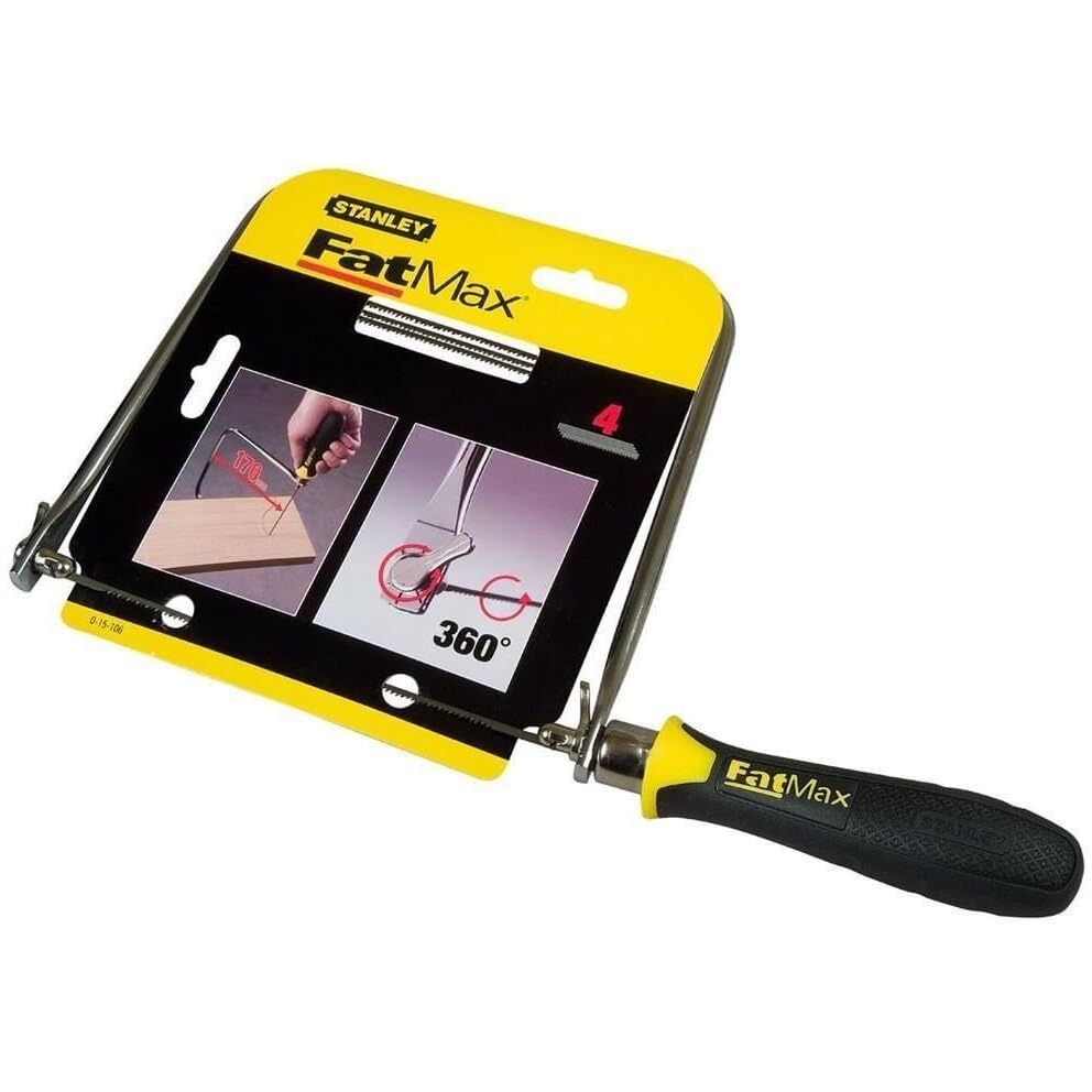 Stanley Hand Tools 15-106A 6-3/4" Coping Saw with Extra Blades