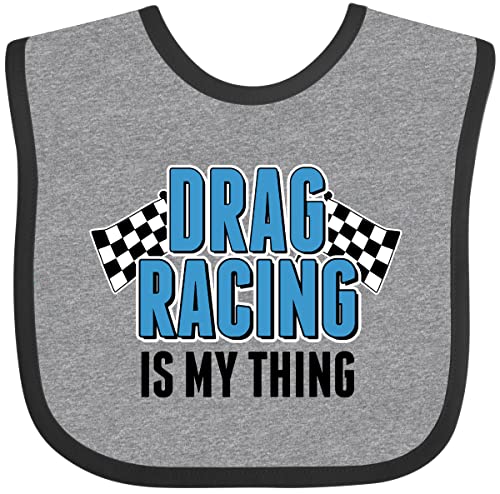 inktastic Drag Racing Is My Thing with Flags Baby Bib