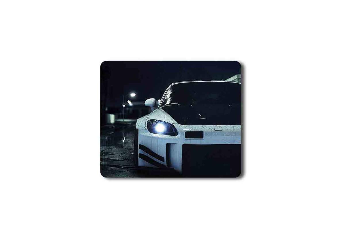 Go Green Tale Designer Mouse PadWhite Car Print Mouse PadRubber Base