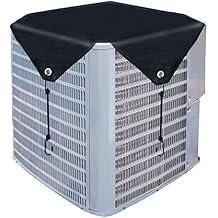 Air Conditioner Cover for Outside Units, Heavy Duty Central AC winter Cover Defender Outdoor Top Waterproof Snow-Resist Black, 40 x 40 inch