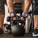 flintronic Fitness Handschuhe, Atmungsaktive Trainingshandschuhe mit Mikrofasergewebe, Rutschfester Silikon Gym Gloves Gewichtheben Handschuhe, Sporthandschuhe für Damen Herren - Schwarz (M)