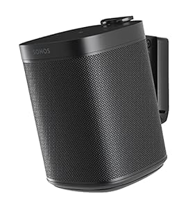 Mountson Wall Mount for Sonos One, SL & Play:1 (Twin Pack, Black)
