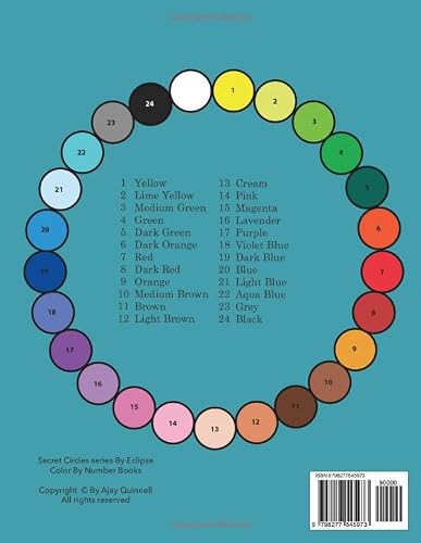 Secret Circles No.13 - Color By Number Circulism book : Superior paper edition