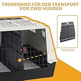 Ferplast 73110021 Autotransportbox Atlas Car Maxi, für Hunde, Maße: 100 x 80 x 71 cm, grau