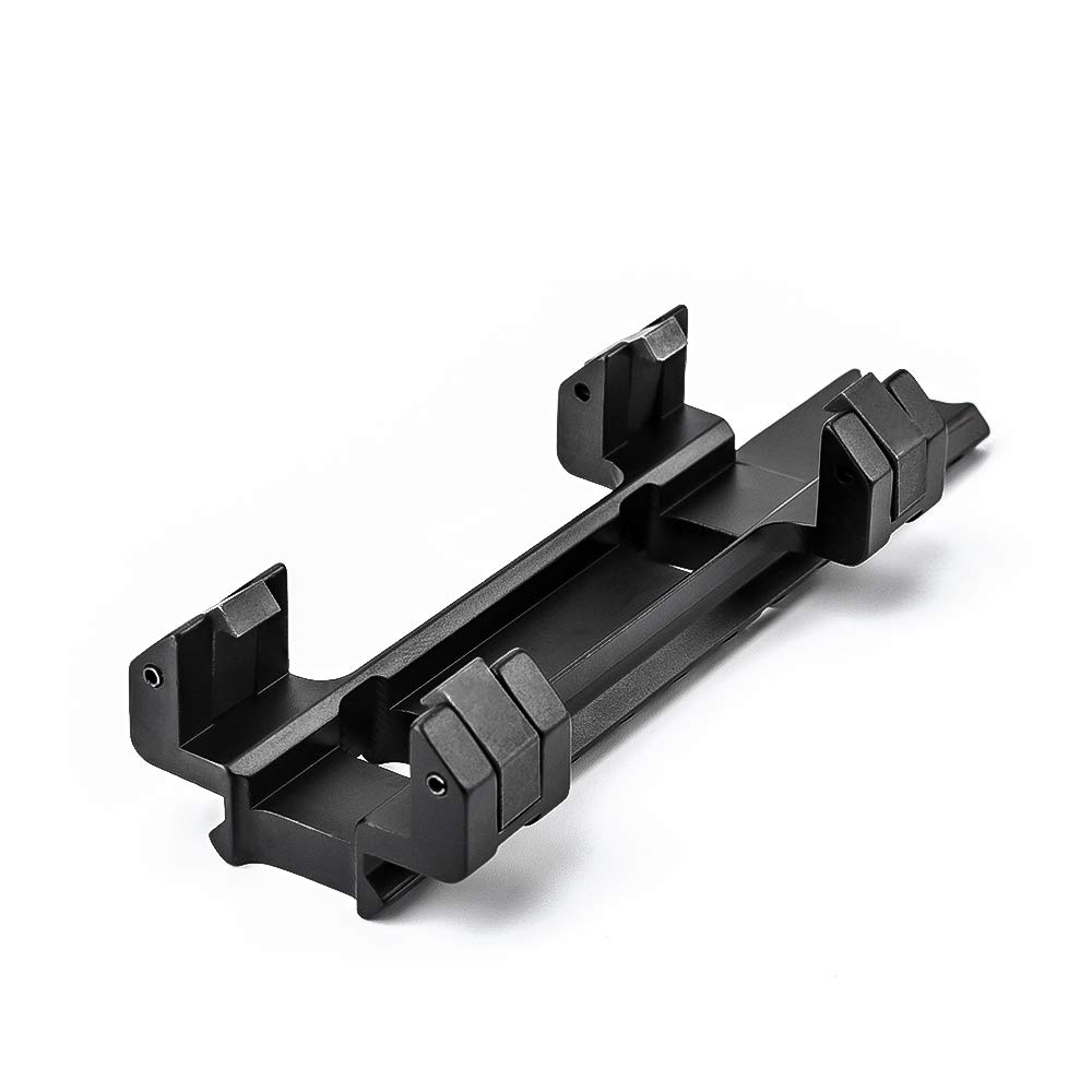 Extension de Montage de Lunette de visée Tactique MP5 G3 Long Rail, Adaptateur de Support de Rail à Profil Bas en Aluminium pour système de Rail Picatinny de 20 mm (Noir)