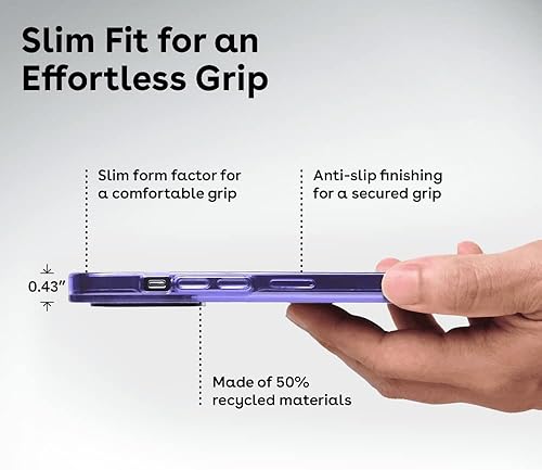 Miniatura 7 de CASETiFY - Funda compacta para iPhone 14 Pro Max, probada contra caídas de grado militar 2x de hasta 4 pies, patrón de hongos mágicos, color morado