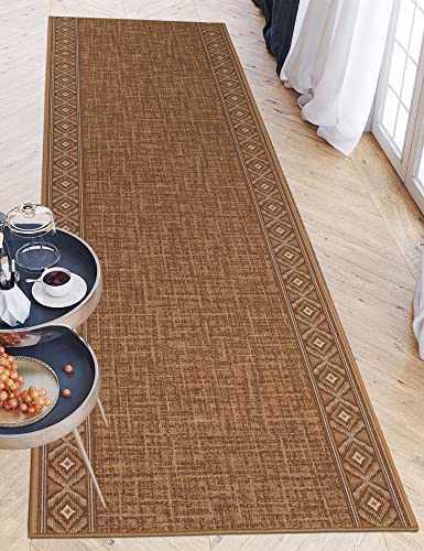 Tapis classique beige 67 x 400 cm certifié Oeko-Tex Mazovia
