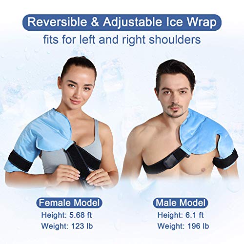 Revix Shoulder Ice Pack Rotator Cuff Cold Therapy Wraps For Pain Relief & Tendonitis, Reusable Compression Brace For Injuries, Recovery After Shoulders Surgery #TOP4