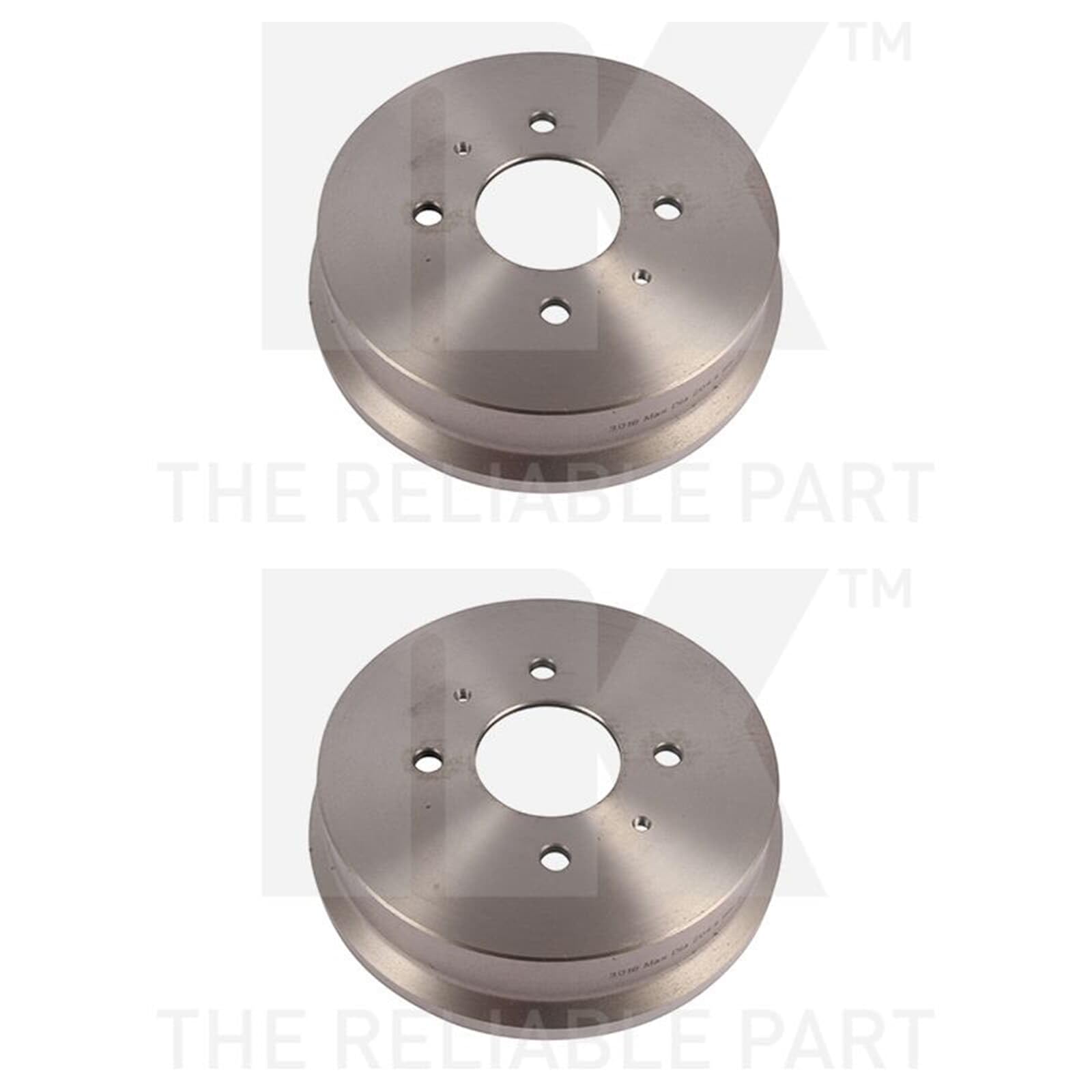 2X NK Bremstrommeln 203mm hinten | 2x 253016 Kompatibel mit Colt VI (Z3_A, Z2_A),Forfour (454)