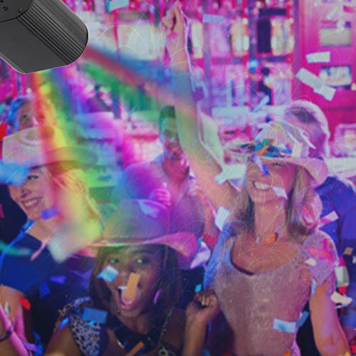 CHINLY Party Lights RGB DJ Disco Stage Laser Light Sound Activated Led Projector for Christmas Halloween Decorations Gift Birthday Wedding Bar (48 Patterns + Background)
