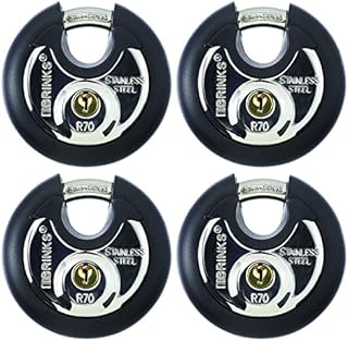 Brinks Home Security 673-70401 70mm Discus W/Boron Shkl, 4 Pk , Black