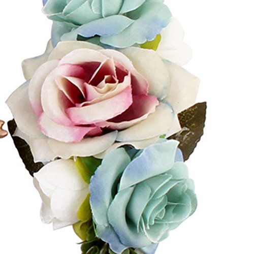 Tiara floral, flores de camélia, faixa de cabelo de bebê, grinalda para férias na praia