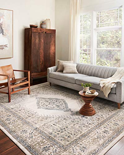 Tapete Loloi Teagan 5'3" x 7'6" Oatmeal/Ivory miniatura 4