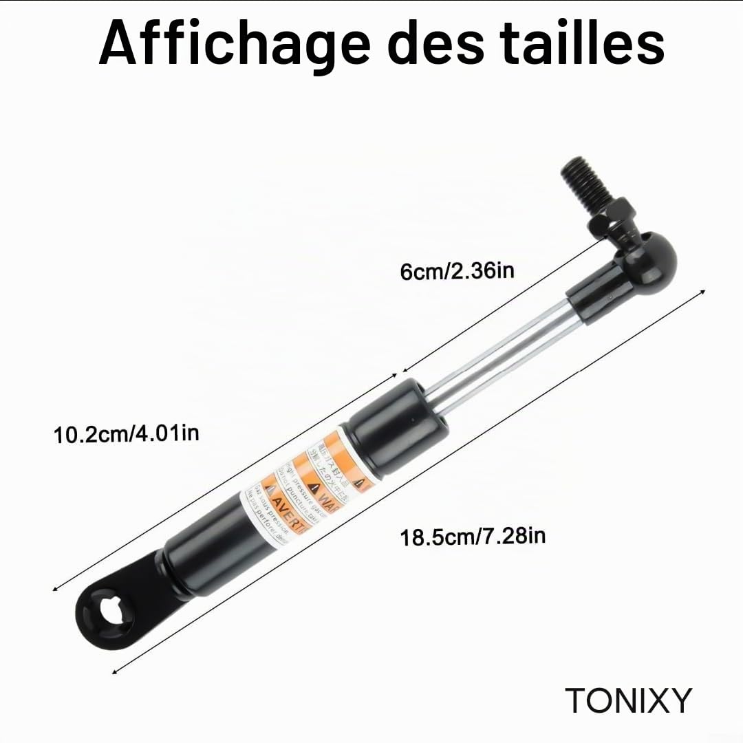 Lot de 2 vérins de Levage de Moto en Aluminium de Rechange pour T-Max 530/T-MAX 500