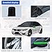 generic Half car Cover Waterproof Compatible with Nissan Datsun Go+ 2014-2022,Sun Protection in Summer and Snow Protection in Winter Half car Cover （Black）