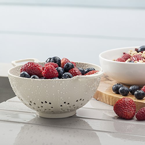 Zeal Colander Small (6”/15cm), Melamine, Cream, 19.5 x 15 x 7.5 cm - Image 4