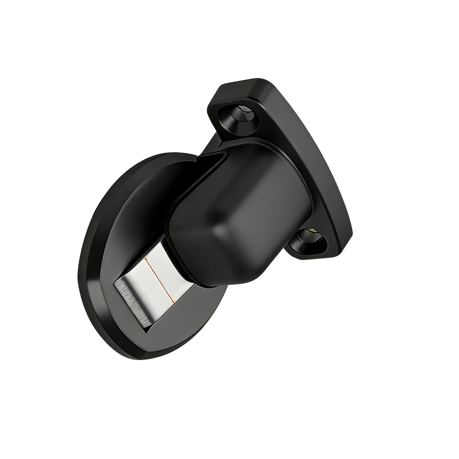 Nvoqilin Black Alloy Door Stop Reduces Sound Ideal For Rooms Offices Door Stabilizer