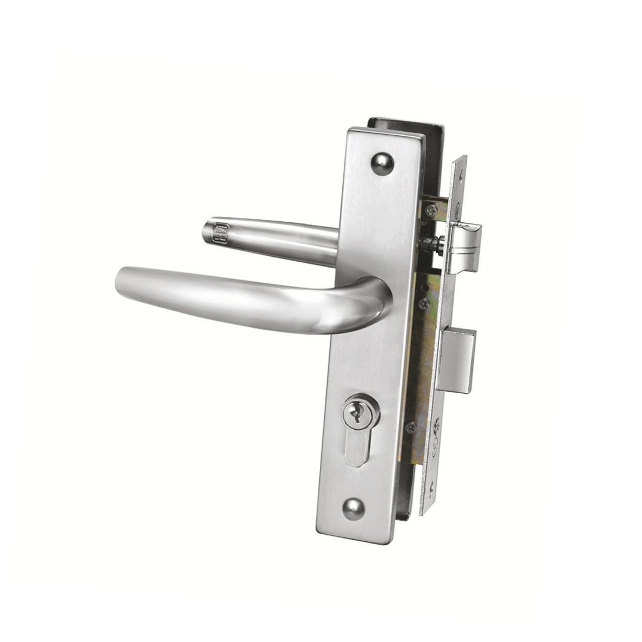 Verrouillage De La Porte De La Maison Verrou Porte Serrure En Acier Inoxydable Silver