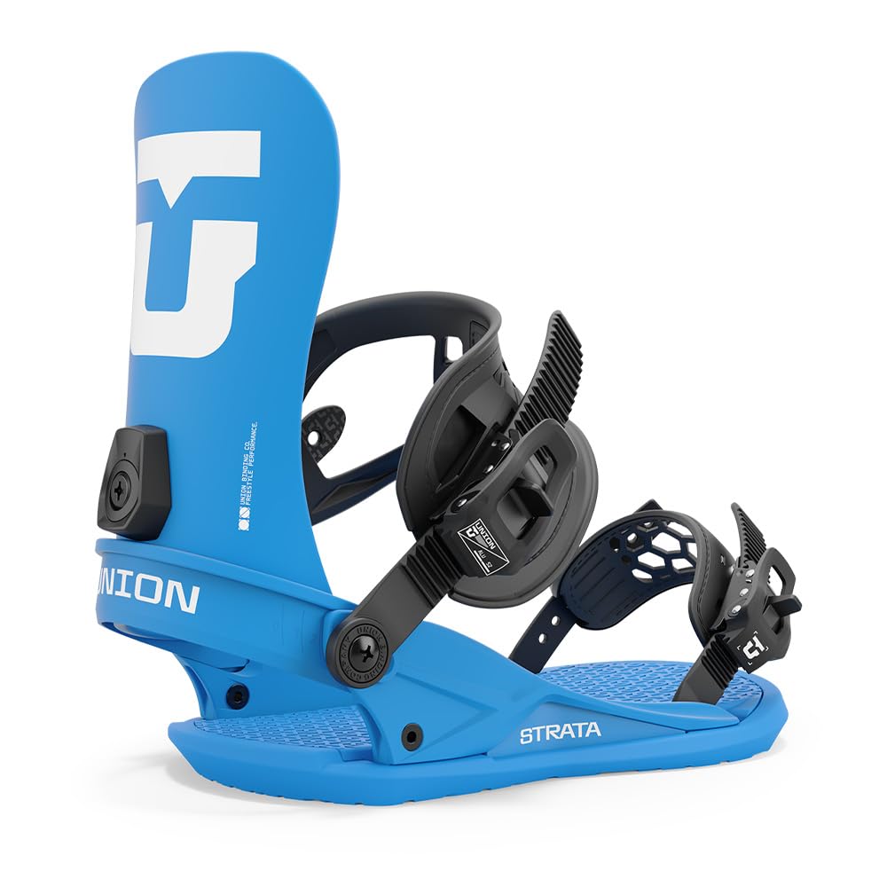 Union Strata Men's Snowboard Bindings (Blue, Large), Bindings
