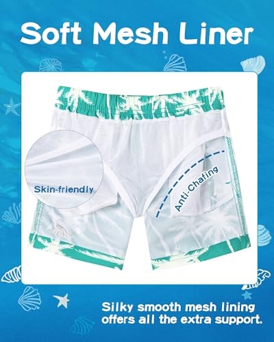 Image of SURF CUZ Boys Swim Trunks Toddler Swim Shorts UPF 50+ Bathing Suit for Boy Swimsuit Quick Dry Mesh Beach Boardshorts Swimwear