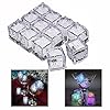 Gearmax® 12 stuks ijsblokjes, oplichtende, led-ijsblokjes voor dranken, ice cubes, voor bar, club, Kerstmis, Halloween…