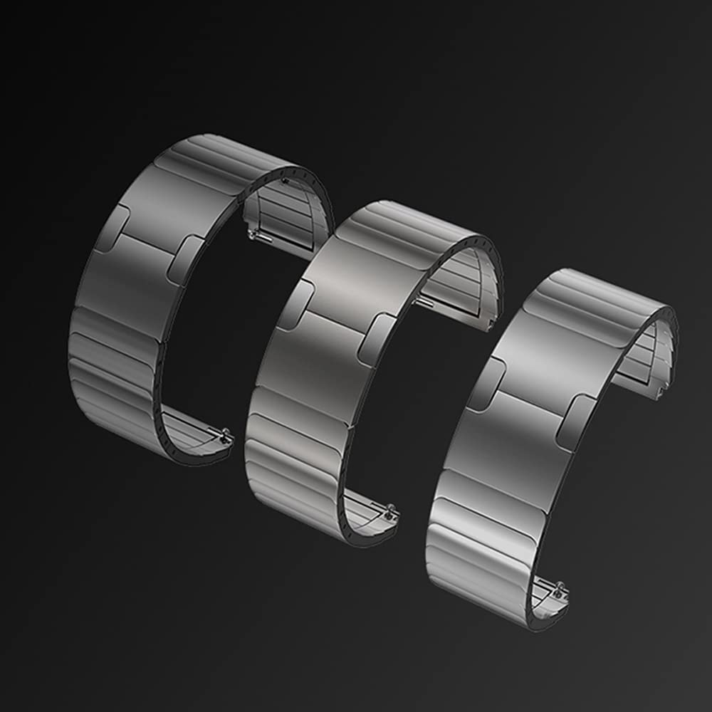 VeveXiao Armband Kompatibel mit Huawei GT5, GT4, GT 3, GT 2 Pro, Watch 4 Pro - 22mm Edelstahl Ersatzarmband für Samsung Galaxy Watch 3