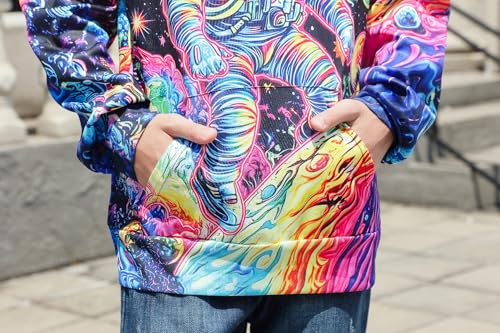 Image of Belovecol Boys Hoodies 3D Printed Hooded Sweatshirts with Pocket for 6-16Y | Pullover Hooded Style Pattern All-over Printed Long Sleeve Non-Fleece Soft Lightweight Tops for Kids