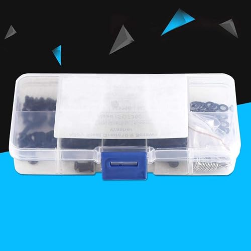 Miniatura 5 de Tornillo de cabeza plana, 180 tornillos de cabeza de botón plano M3 hexagonal y arandelas M3M4 Kit surtido de tornillos de tuerca hexagonal