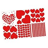 Parliky 1セットバレンンデー用赤いハート型壁貼りシール入り 結婚式装飾