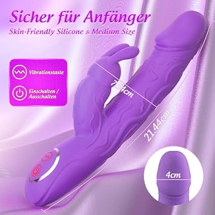 G-Punkt Vibrador del punto G Consolador Erótico Vibratorio para Mujer con 10 modos de Vibración, Juguete Sexual de Silicona para Pareja Extrema