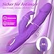 Lotusblooms G-Punkt Realistischer Dildo Vibrator für Frauen Klitoris, 10*10 Superstarke Dual-Vibrationsmodi Sex Spielzeug für Paare Solo, Leiser IPX6 Rabbit Vibratorensets Luxuriöser Extrem Sex Toyset