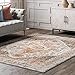 nuLOOM Justine Vintage Medallion Area Rug, 5x8, Beige