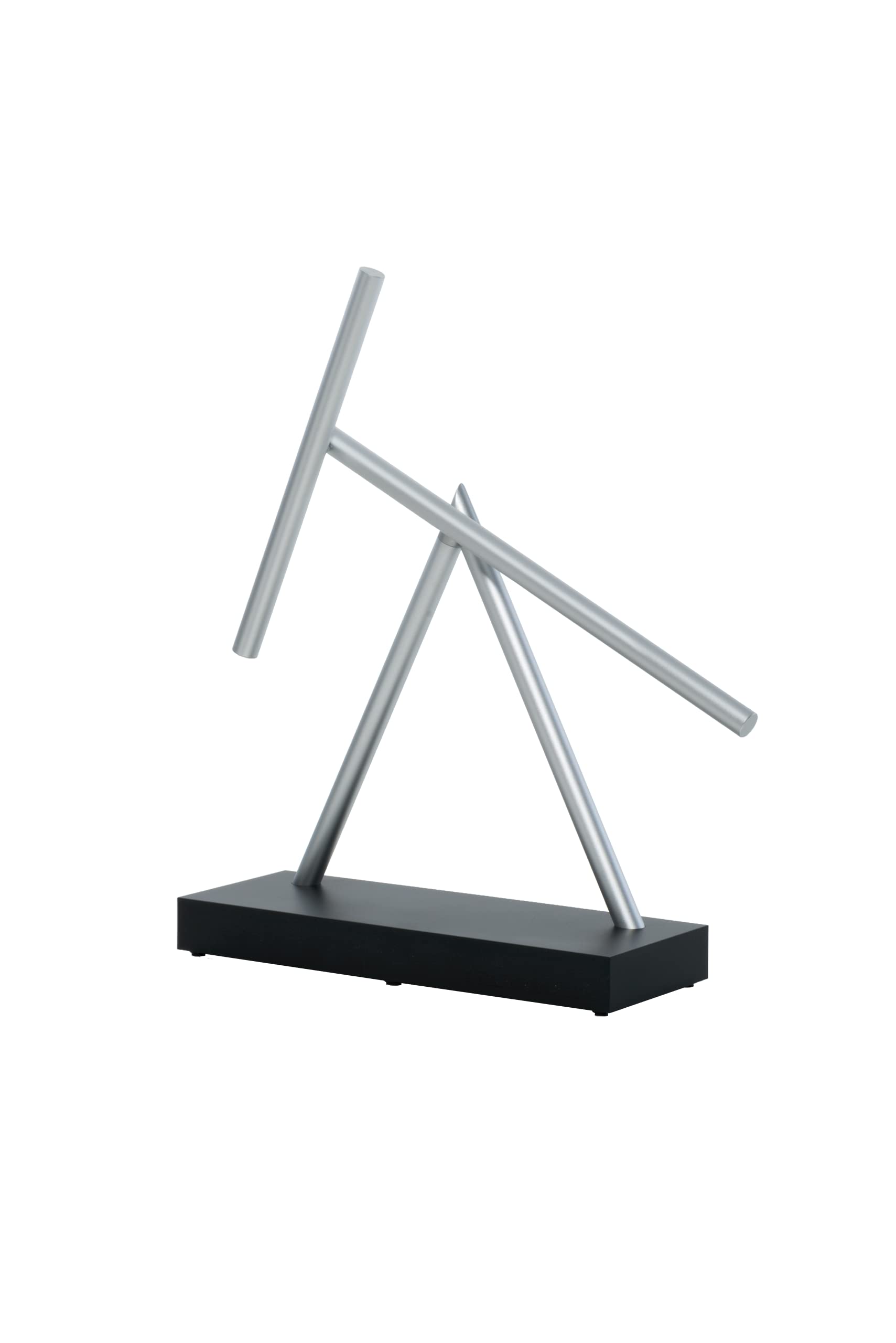 Original Basic – Schwarz & Aluminium | Schwingende Stäbe mit hypnotischer Bewegung | Designobjekt & Dekoration für Büro, Wohnzimmer, Schreibtisch & Moderne Innenräume