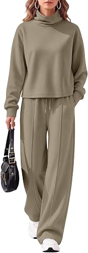 EFAN Womens Mock Neck Sweatsuit 2 Piece Modal Blend Lounge Sweat Sets 2026