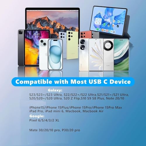 Image of [Apple MFi Certified] iPhone Dual USB C Headphone and Charger Adapter | 5 Pack USB Type C to Aux Audio + Charge Dongle Adapter for Apple iPhone 17 /17 Pro /17 Pro Max /Air /16 /16 Pro Max /15 /15 Pro Max